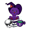 Witch Cat. Pet lovers poison