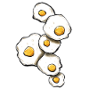 Fried eggs