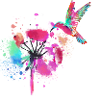 kolibri,graffiti ,malerei, blumen,vogel,blume,bunt