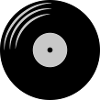 Disque vinyle rond