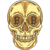 Bitcoin Skull BTC Cryptocurrency