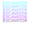 Opérateur d’excavatrice Construction Retro