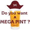 Möchten Sie ein Mega-Pint?