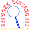 Keyword Research Magnifying Glass Logo