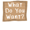 Que veux-tu? Cardboad Message