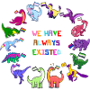 LGBTQIA+ Pride Dinosaurs