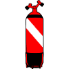 Diving bottle DIN by Scuba.Style