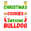 Biscuits bouledogue de Noël
