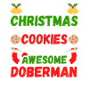 Biscuits Doberman de Noël