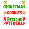 Biscuits Rottweiler de Noël