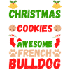 Christmas French Bulldog Cookies