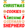 Christmas German Shepherd Cookies