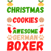 Christmas German Boxer Cookies