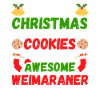 Biscuits Weimaraner de Noël
