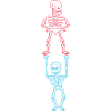 Funny Acrobat Clowns Gift