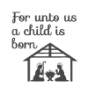 Crèche de Noël chrétienne