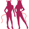 2 Women Cat Ears