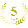 5 Number wreath