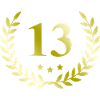 13 Number wreath