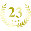 23 Number wreath