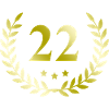 22 Number wreath