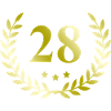 28 Zahl Kranz