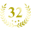 32 Number wreath