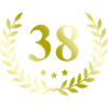 38 Number wreath