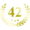 42 Number wreath