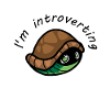 i'm introverting cute turtle