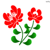 Red folk design #5
