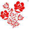 Red folk design #6