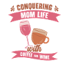 Kaffee Wein Mama Trinkende Mutter