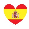 Heart Flag of Spain