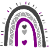 Asexual Boho Rainbow Ace Pride