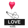 Heart Mouse with LOVE Bar