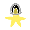 cartoon star helmet astronaut space