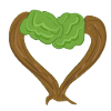trees heart love nature