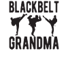 Schwarzer Gürtel Karate-Oma Karate Großmutter