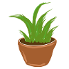 cartoon plant nature symbol grass