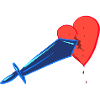 broken heart sword lovesickness