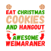 Biscuits Weimaraner de Noël