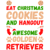 Christmas Golden Retriever Cookies