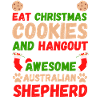 Christmas Australian Shepherd Cookies