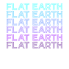 Flache-Erde-Verschwörungstheorie Retro