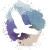 eagle,painting,grey,,flies,bird,blue,mountains