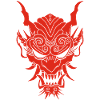 Red gothic demon