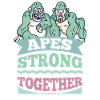 Singes forts ensemble