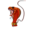 Cobra on a leash