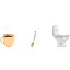 Kaffee Zigarette Toilette Witzig Raucher